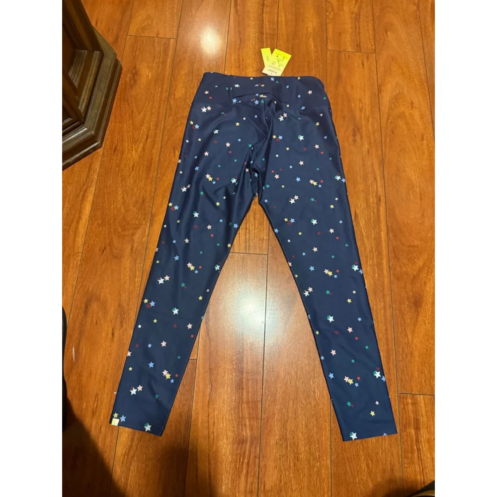 Women's Summersalt Navy Multi-color Star Print Leggings S